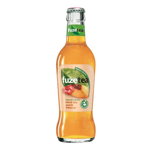 Afbeeldingen van FUZE TEA BLACK TEA PEACH HIBISCUS GLAS 20CL